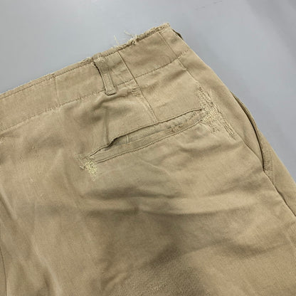 【現状渡し品】【メンズ】 U.S.ARMY ユーエスアーミー S-1785 40-50S M-45 KHAKI CHINO TROSERS カーキ チノ トラウザーズ ズボン ボトムス 157-260809-ya-12-izu サイズ：下記参照 カラー：ベージュ 万代Net店