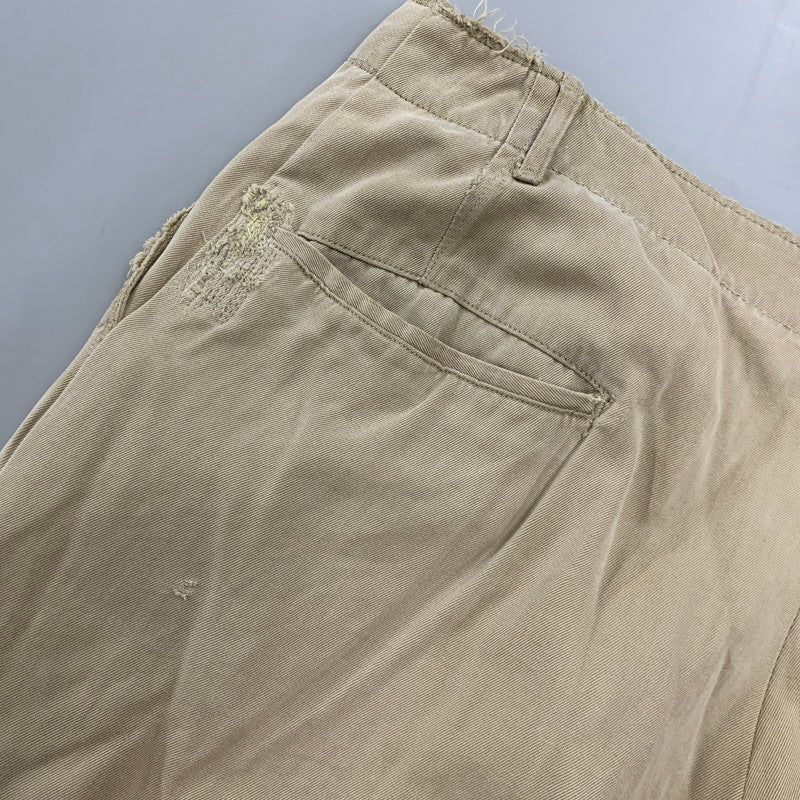 【現状渡し品】【メンズ】 U.S.ARMY ユーエスアーミー S-1785 40-50S M-45 KHAKI CHINO TROSERS カーキ チノ トラウザーズ ズボン ボトムス 157-260809-ya-12-izu サイズ：下記参照 カラー：ベージュ 万代Net店