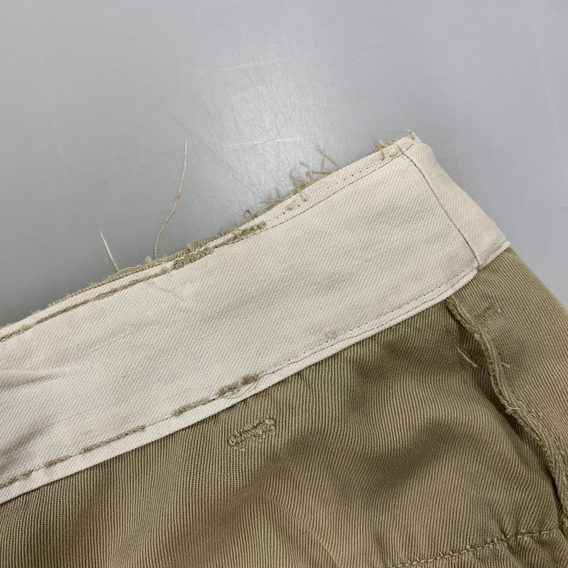 【現状渡し品】【メンズ】 U.S.ARMY ユーエスアーミー S-1785 40-50S M-45 KHAKI CHINO TROSERS カーキ チノ トラウザーズ ズボン ボトムス 157-260809-ya-12-izu サイズ：下記参照 カラー：ベージュ 万代Net店