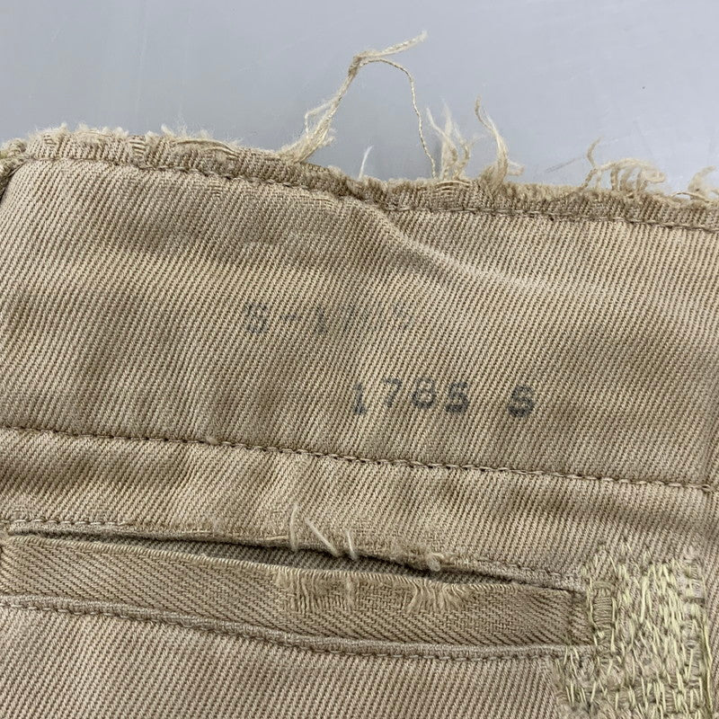 【現状渡し品】【メンズ】 U.S.ARMY ユーエスアーミー S-1785 40-50S M-45 KHAKI CHINO TROSERS カーキ チノ トラウザーズ ズボン ボトムス 157-260809-ya-12-izu サイズ：下記参照 カラー：ベージュ 万代Net店