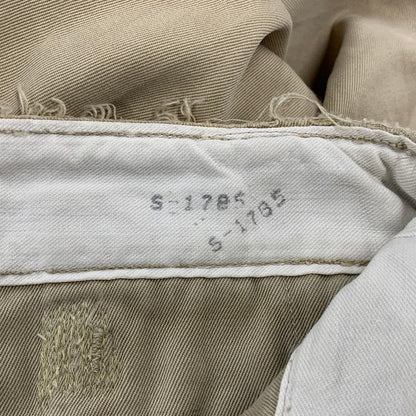 【現状渡し品】【メンズ】 U.S.ARMY ユーエスアーミー S-1785 40-50S M-45 KHAKI CHINO TROSERS カーキ チノ トラウザーズ ズボン ボトムス 157-260809-ya-12-izu サイズ：下記参照 カラー：ベージュ 万代Net店