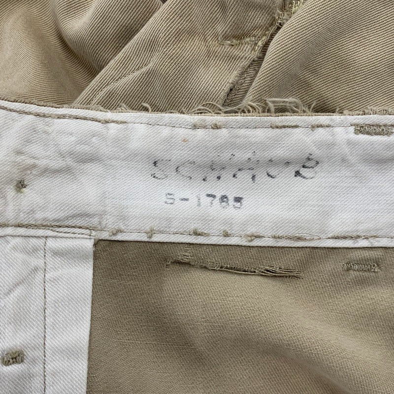 【現状渡し品】【メンズ】 U.S.ARMY ユーエスアーミー S-1785 40-50S M-45 KHAKI CHINO TROSERS カーキ チノ トラウザーズ ズボン ボトムス 157-260809-ya-12-izu サイズ：下記参照 カラー：ベージュ 万代Net店
