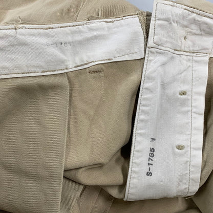 【現状渡し品】【メンズ】 U.S.ARMY ユーエスアーミー S-1785 40-50S M-45 KHAKI CHINO TROSERS カーキ チノ トラウザーズ ズボン ボトムス 157-260809-ya-12-izu サイズ：下記参照 カラー：ベージュ 万代Net店