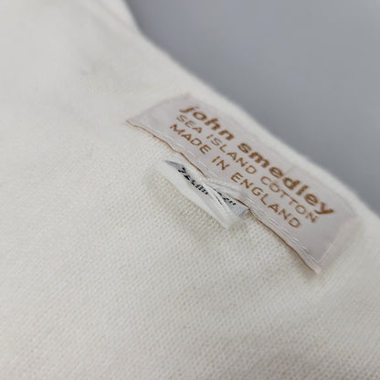 【中古品】【メンズ】 JOHN SMEDLEY ジョンスメドレー HENRY NECK KNIT SS TEE ヘンリー ネック ニット ショートスリーブ Tシャツ トップス 141-260815-kh-07-izu サイズ：92cm/36 カラー：ホワイト 万代Net店