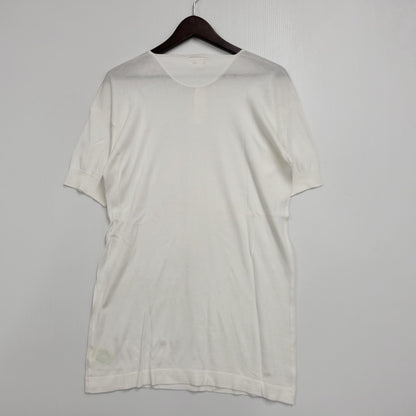 【中古品】【メンズ】 JOHN SMEDLEY ジョンスメドレー HENRY NECK KNIT SS TEE ヘンリー ネック ニット ショートスリーブ Tシャツ トップス 141-260815-kh-07-izu サイズ：92cm/36 カラー：ホワイト 万代Net店