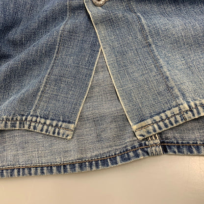 【現状渡し品】【メンズ】 VINTAGE ヴィンテージ 月桂樹ボタン 4つボタン 赤耳セルヴィッチ 40S 大戦モデル DENIM COVERALL デニム カバーオール トップス 長袖 146-260809-ya-09-izu サイズ：下記参照 カラー：インディゴ 万代Net店
