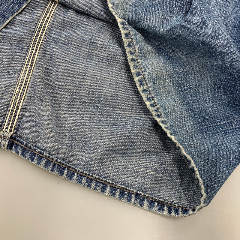 【現状渡し品】【メンズ】 VINTAGE ヴィンテージ 月桂樹ボタン 4つボタン 赤耳セルヴィッチ 40S 大戦モデル DENIM COVERALL デニム カバーオール トップス 長袖 146-260809-ya-09-izu サイズ：下記参照 カラー：インディゴ 万代Net店
