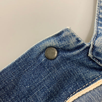 【現状渡し品】【メンズ】 VINTAGE ヴィンテージ 月桂樹ボタン 4つボタン 赤耳セルヴィッチ 40S 大戦モデル DENIM COVERALL デニム カバーオール トップス 長袖 146-260809-ya-09-izu サイズ：下記参照 カラー：インディゴ 万代Net店