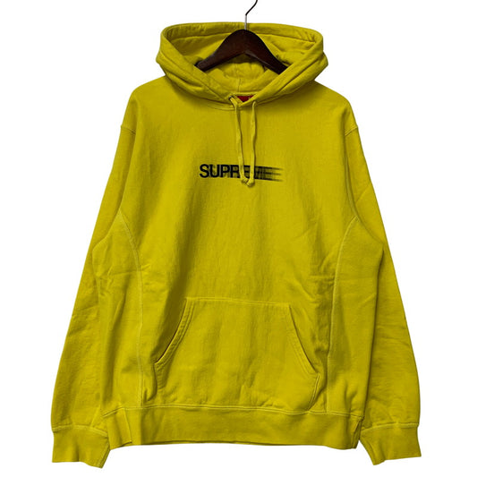 【中古品】【メンズ】 SUPREME シュプリーム 20SS MOTION LOGO HOODED SWEATSHIRT モーション ロゴ フーデッド スウェットシャツ トップス 長袖 149-260809-ya-08-izu サイズ：L カラー：イエロー 万代Net店