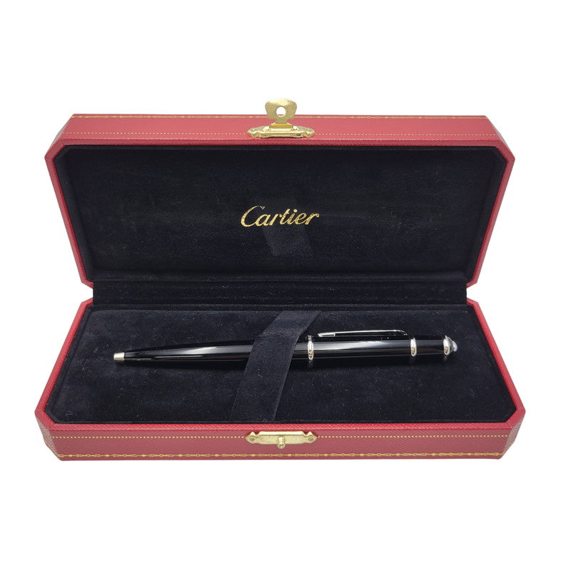 【中古品】【メンズ/レディース】 CARTIER カルティエ DIABOLO BALLPOINT PEN ディアボロ ボールペン 183-260809-as-10-izu カラー：ブラック 万代Net店