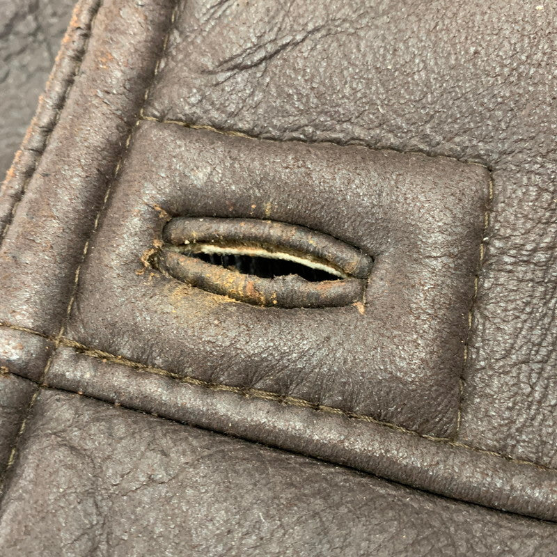 【現状渡し品】【メンズ】 MOON LUNCH PARIS ムーン ランチ パリ MOUTON JACKET ムートン ジャケット アウター 146-260818-ya-01-izu サイズ：M カラー：ブラウン 万代Net店