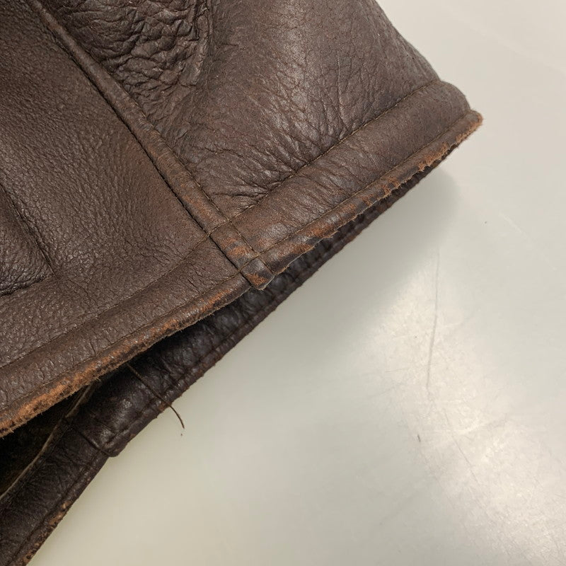 【現状渡し品】【メンズ】 MOON LUNCH PARIS ムーン ランチ パリ MOUTON JACKET ムートン ジャケット アウター 146-260818-ya-01-izu サイズ：M カラー：ブラウン 万代Net店