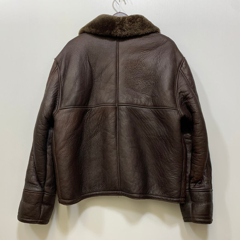 【現状渡し品】【メンズ】 MOON LUNCH PARIS ムーン ランチ パリ MOUTON JACKET ムートン ジャケット アウター 146-260818-ya-01-izu サイズ：M カラー：ブラウン 万代Net店