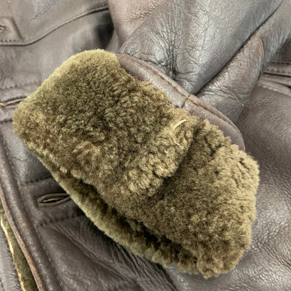 【現状渡し品】【メンズ】 MOON LUNCH PARIS ムーン ランチ パリ MOUTON JACKET ムートン ジャケット アウター 146-260818-ya-01-izu サイズ：M カラー：ブラウン 万代Net店