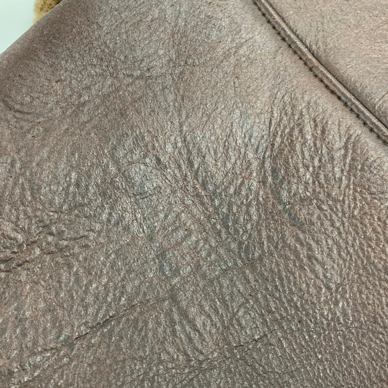 【現状渡し品】【メンズ】 MOON LUNCH PARIS ムーン ランチ パリ MOUTON JACKET ムートン ジャケット アウター 146-260818-ya-01-izu サイズ：M カラー：ブラウン 万代Net店