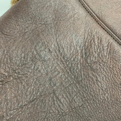 【現状渡し品】【メンズ】 MOON LUNCH PARIS ムーン ランチ パリ MOUTON JACKET ムートン ジャケット アウター 146-260818-ya-01-izu サイズ：M カラー：ブラウン 万代Net店