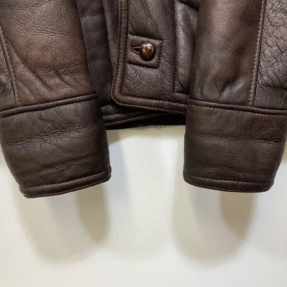 【現状渡し品】【メンズ】 MOON LUNCH PARIS ムーン ランチ パリ MOUTON JACKET ムートン ジャケット アウター 146-260818-ya-01-izu サイズ：M カラー：ブラウン 万代Net店