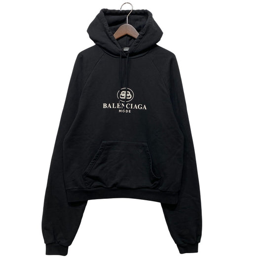 【中古品】【メンズ】 BALENCIAGA バレンシアガ 571194 BB MODE HOODIE フーディー パーカー トップス 141-260811-kh-01-izu サイズ：M カラー：ブラック 万代Net店