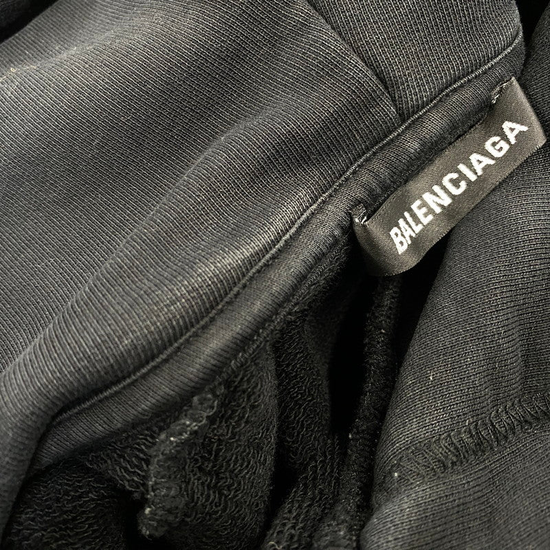 【中古品】【メンズ】 BALENCIAGA バレンシアガ 571194 BB MODE HOODIE フーディー パーカー トップス 141-260811-kh-01-izu サイズ：M カラー：ブラック 万代Net店
