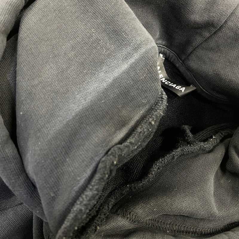 【中古品】【メンズ】 BALENCIAGA バレンシアガ 571194 BB MODE HOODIE フーディー パーカー トップス 141-260811-kh-01-izu サイズ：M カラー：ブラック 万代Net店
