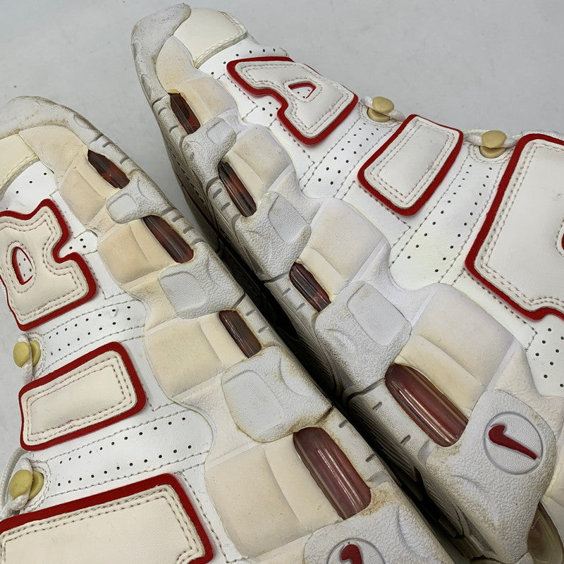【現状渡し品】【メンズ】 NIKE ナイキ 921948-102 AIR MORE UPTEMPO (2021) エア モア アップテンポ スニーカー 靴 160-260811-kh-09-izu サイズ：27 カラー：WHITE/VARSITY RED-WHITE 万代Net店