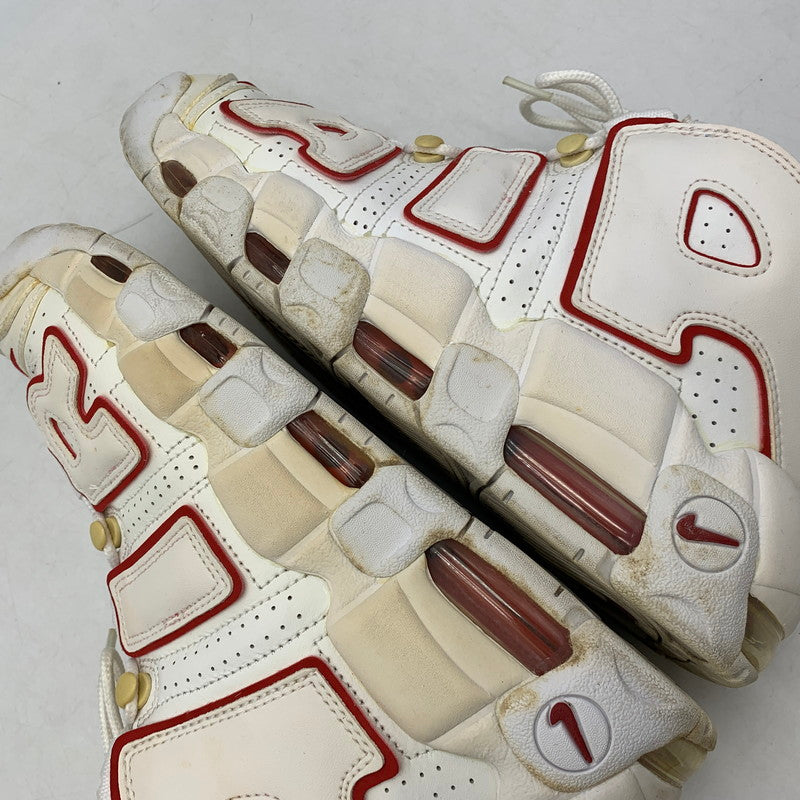 【現状渡し品】【メンズ】 NIKE ナイキ 921948-102 AIR MORE UPTEMPO (2021) エア モア アップテンポ スニーカー 靴 160-260811-kh-09-izu サイズ：27 カラー：WHITE/VARSITY RED-WHITE 万代Net店