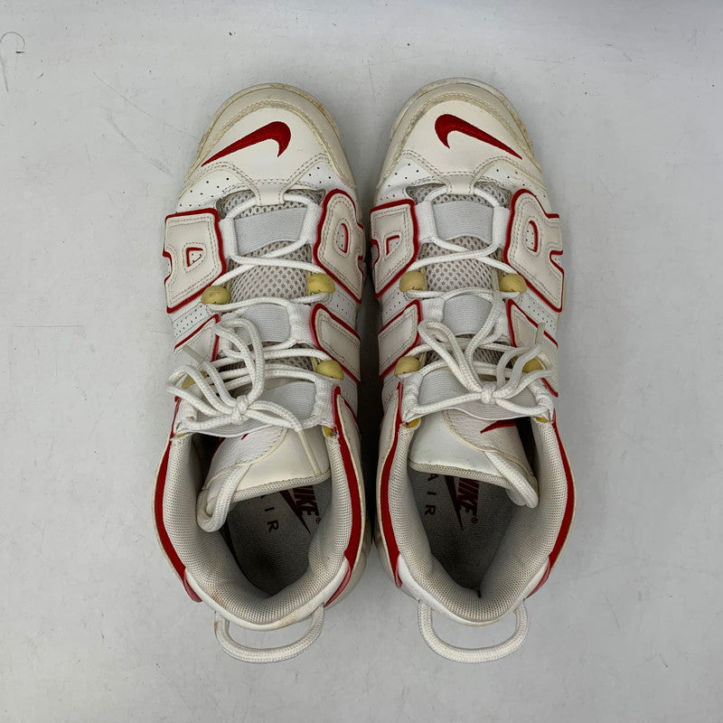 【現状渡し品】【メンズ】 NIKE ナイキ 921948-102 AIR MORE UPTEMPO (2021) エア モア アップテンポ スニーカー 靴 160-260811-kh-09-izu サイズ：27 カラー：WHITE/VARSITY RED-WHITE 万代Net店