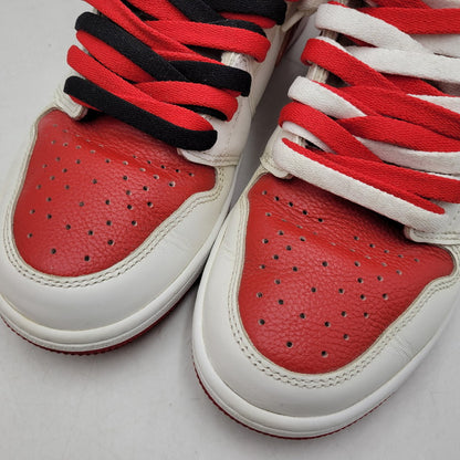 【中古品】【メンズ】 NIKE ナイキ AIR JORDAN 1 RETRO HIGH OG 555088-161 エア ジョーダン 1 レトロ ハイ OG スニーカー 靴 160-260821-as-17-izu サイズ：28cm カラー：WHITE/UNIVERSITY RED-BLACK 万代Net店