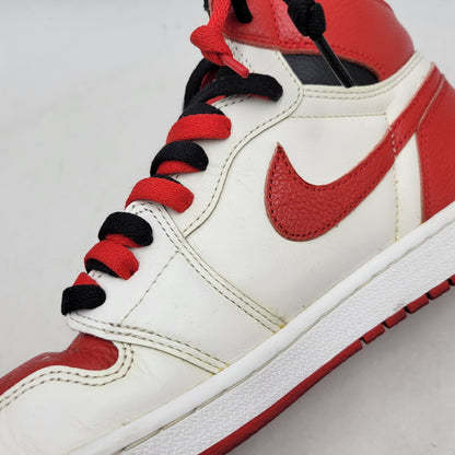 【中古品】【メンズ】 NIKE ナイキ AIR JORDAN 1 RETRO HIGH OG 555088-161 エア ジョーダン 1 レトロ ハイ OG スニーカー 靴 160-260821-as-17-izu サイズ：28cm カラー：WHITE/UNIVERSITY RED-BLACK 万代Net店