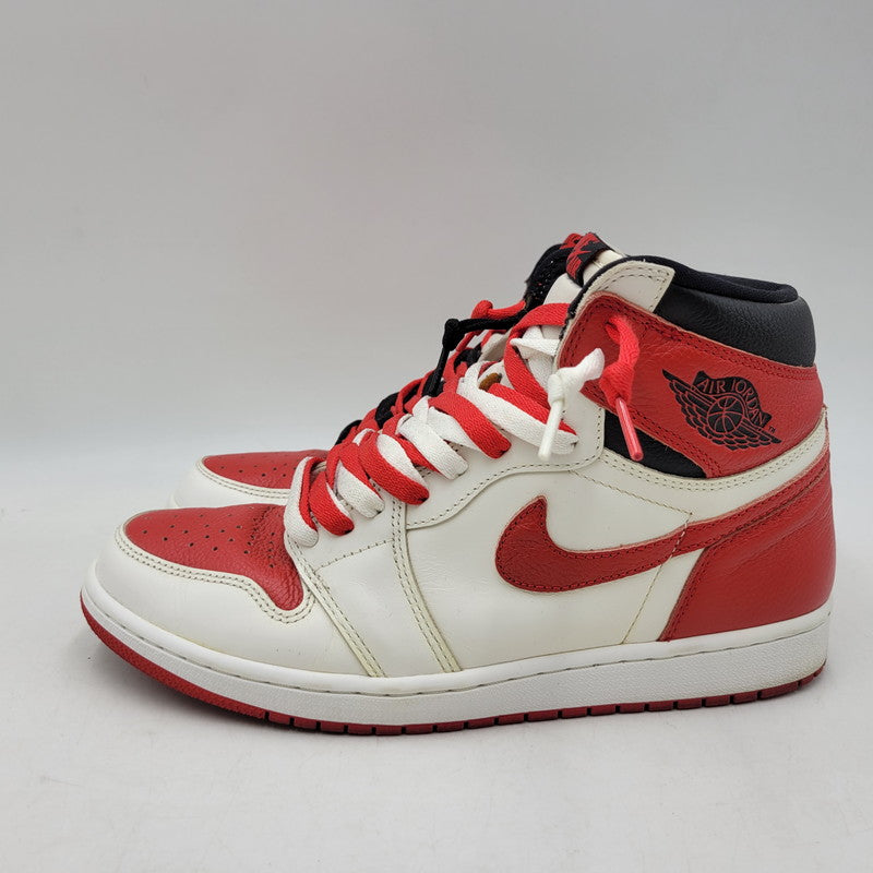 【中古品】【メンズ】 NIKE ナイキ AIR JORDAN 1 RETRO HIGH OG 555088-161 エア ジョーダン 1 レトロ ハイ OG スニーカー 靴 160-260821-as-17-izu サイズ：28cm カラー：WHITE/UNIVERSITY RED-BLACK 万代Net店