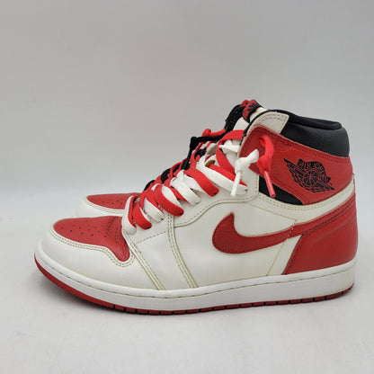 【中古品】【メンズ】 NIKE ナイキ AIR JORDAN 1 RETRO HIGH OG 555088-161 エア ジョーダン 1 レトロ ハイ OG スニーカー 靴 160-260821-as-17-izu サイズ：28cm カラー：WHITE/UNIVERSITY RED-BLACK 万代Net店