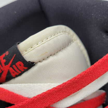 【中古品】【メンズ】 NIKE ナイキ AIR JORDAN 1 RETRO HIGH OG 555088-161 エア ジョーダン 1 レトロ ハイ OG スニーカー 靴 160-260821-as-17-izu サイズ：28cm カラー：WHITE/UNIVERSITY RED-BLACK 万代Net店