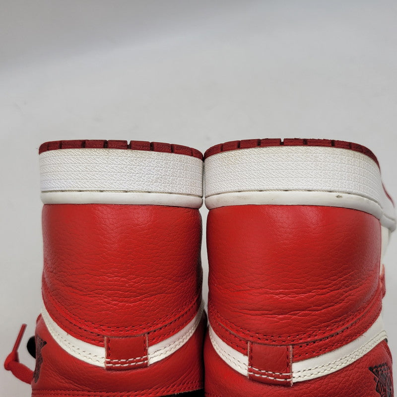【中古品】【メンズ】 NIKE ナイキ AIR JORDAN 1 RETRO HIGH OG 555088-161 エア ジョーダン 1 レトロ ハイ OG スニーカー 靴 160-260821-as-17-izu サイズ：28cm カラー：WHITE/UNIVERSITY RED-BLACK 万代Net店