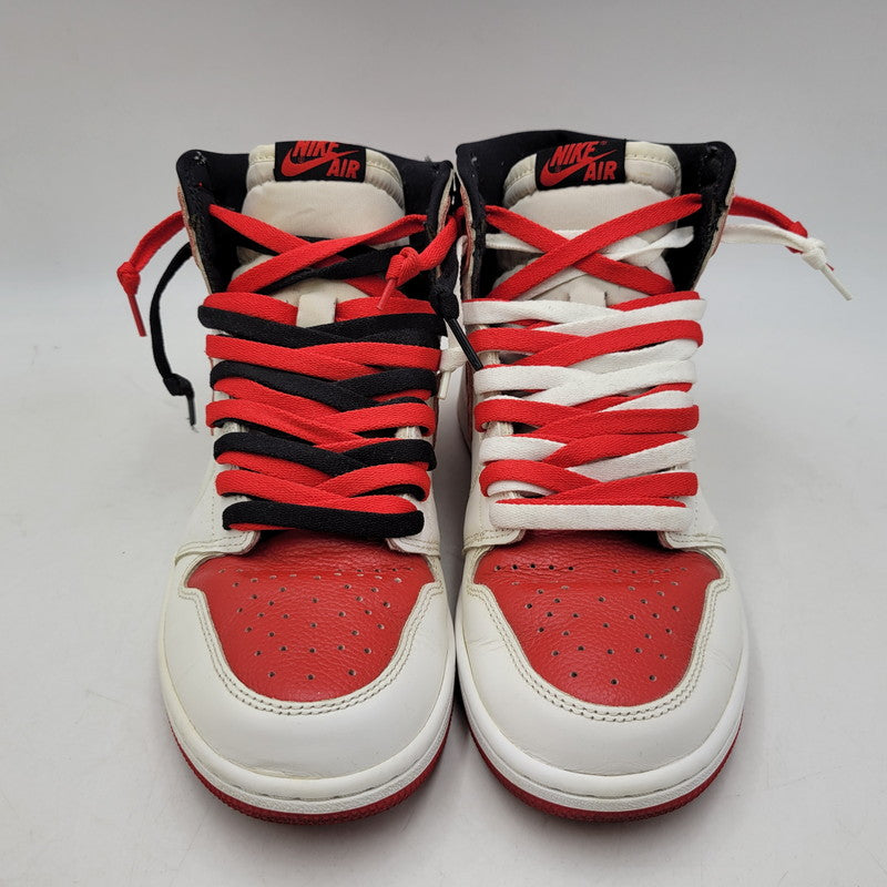 【中古品】【メンズ】 NIKE ナイキ AIR JORDAN 1 RETRO HIGH OG 555088-161 エア ジョーダン 1 レトロ ハイ OG スニーカー 靴 160-260821-as-17-izu サイズ：28cm カラー：WHITE/UNIVERSITY RED-BLACK 万代Net店