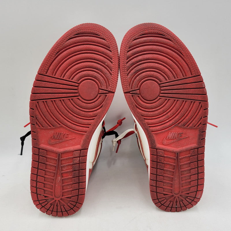 【中古品】【メンズ】 NIKE ナイキ AIR JORDAN 1 RETRO HIGH OG 555088-161 エア ジョーダン 1 レトロ ハイ OG スニーカー 靴 160-260821-as-17-izu サイズ：28cm カラー：WHITE/UNIVERSITY RED-BLACK 万代Net店