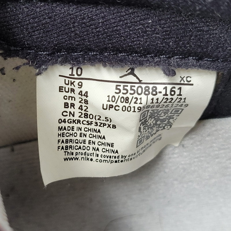 【中古品】【メンズ】 NIKE ナイキ AIR JORDAN 1 RETRO HIGH OG 555088-161 エア ジョーダン 1 レトロ ハイ OG スニーカー 靴 160-260821-as-17-izu サイズ：28cm カラー：WHITE/UNIVERSITY RED-BLACK 万代Net店
