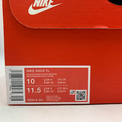 【中古美品】【メンズ】 NIKE ナイキ IR0918-001 SHOX TL ショックス スニーカー シューズ 靴 160-260810-cs-07-izu サイズ：28cm カラー：BLACK/CARGO KHAKI-SEQUOIA-NEWSPRINT 万代Net店