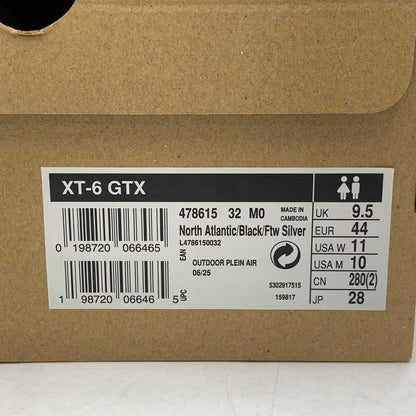 【中古品】【メンズ】 SALOMON サロモン 478615 XT-6 GTX スニーカー シューズ 靴 162-260810-cs-05-izu サイズ：28cm カラー：ブラック×グリーン系 万代Net店