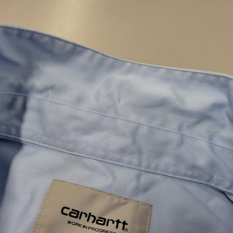 【中古品】【メンズ】 CARHARTT WIP カーハートダブリューアイピー S/S MASTER SHIRT I027580 半袖 マスターシャツ 142-260824-as-03-izu サイズ：L カラー：ライトブルー 万代Net店