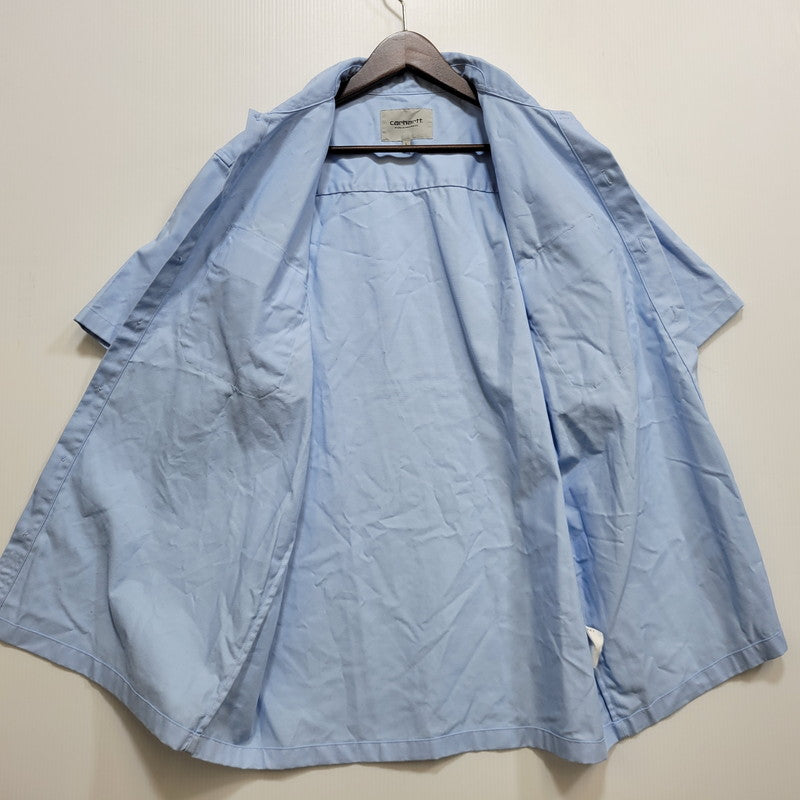 【中古品】【メンズ】 CARHARTT WIP カーハートダブリューアイピー S/S MASTER SHIRT I027580 半袖 マスターシャツ 142-260824-as-03-izu サイズ：L カラー：ライトブルー 万代Net店