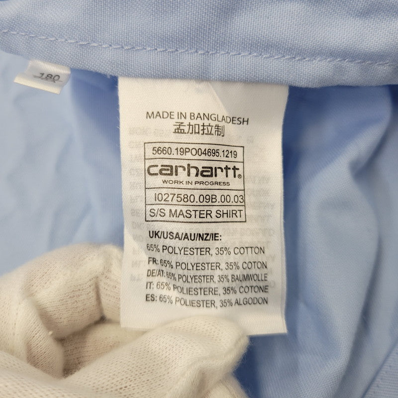 【中古品】【メンズ】 CARHARTT WIP カーハートダブリューアイピー S/S MASTER SHIRT I027580 半袖 マスターシャツ 142-260824-as-03-izu サイズ：L カラー：ライトブルー 万代Net店