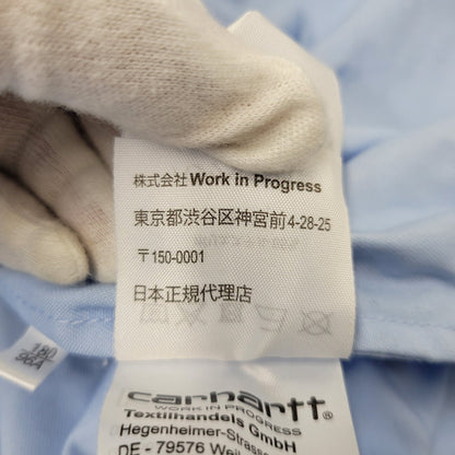 【中古品】【メンズ】 CARHARTT WIP カーハートダブリューアイピー S/S MASTER SHIRT I027580 半袖 マスターシャツ 142-260824-as-03-izu サイズ：L カラー：ライトブルー 万代Net店
