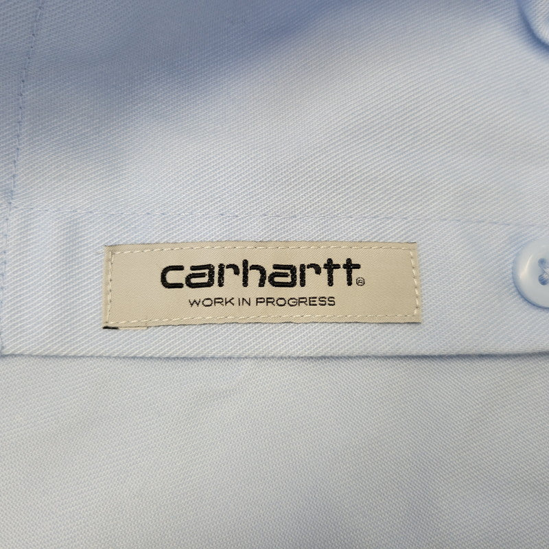 【中古品】【メンズ】 CARHARTT WIP カーハートダブリューアイピー S/S MASTER SHIRT I027580 半袖 マスターシャツ 142-260824-as-03-izu サイズ：L カラー：ライトブルー 万代Net店
