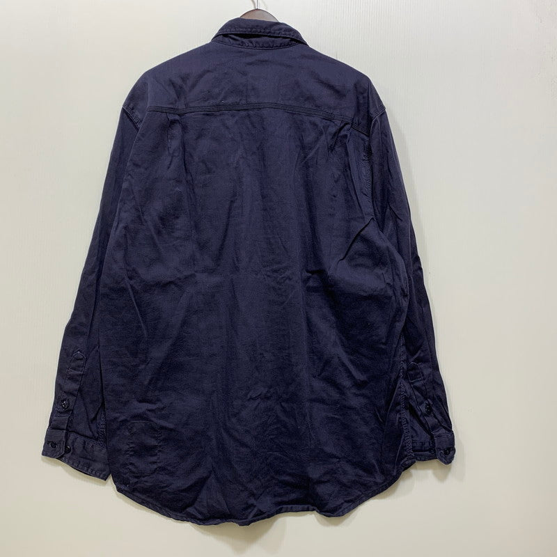 【中古品】【メンズ】 CARHARTT FR カーハート エフアール FRS003-DNY L S WORK SHIRT ロングスリーブ ワーク シャツ トップス 長袖 146-260818-ya-06-izu サイズ：XL カラー：ネイビー 万代Net店