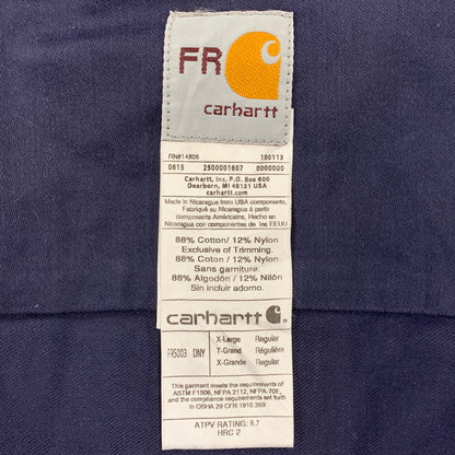 【中古品】【メンズ】 CARHARTT FR カーハート エフアール FRS003-DNY L S WORK SHIRT ロングスリーブ ワーク シャツ トップス 長袖 146-260818-ya-06-izu サイズ：XL カラー：ネイビー 万代Net店