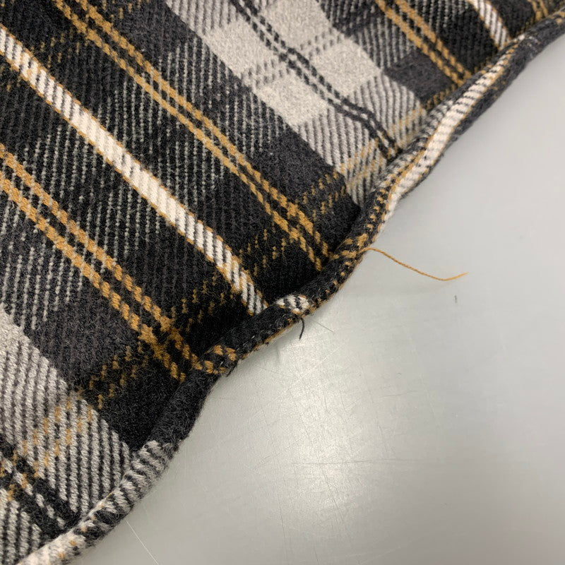 【中古品】【メンズ】 ST.JOHN'S セント・ジョンズ FLANNEL CHECK SHIRT フランネル チェック シャツ トップス 長袖 146-260818-ya-05-izu サイズ：XL カラー：グレー 万代Net店