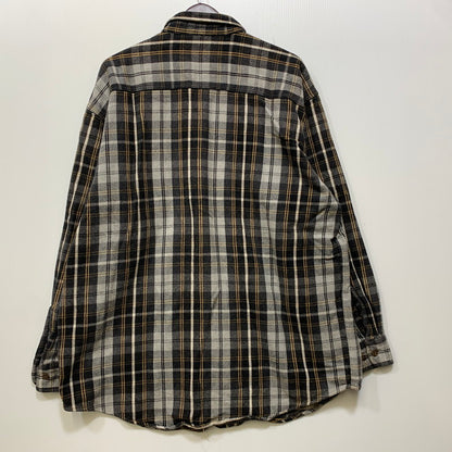 【中古品】【メンズ】 ST.JOHN'S セント・ジョンズ FLANNEL CHECK SHIRT フランネル チェック シャツ トップス 長袖 146-260818-ya-05-izu サイズ：XL カラー：グレー 万代Net店