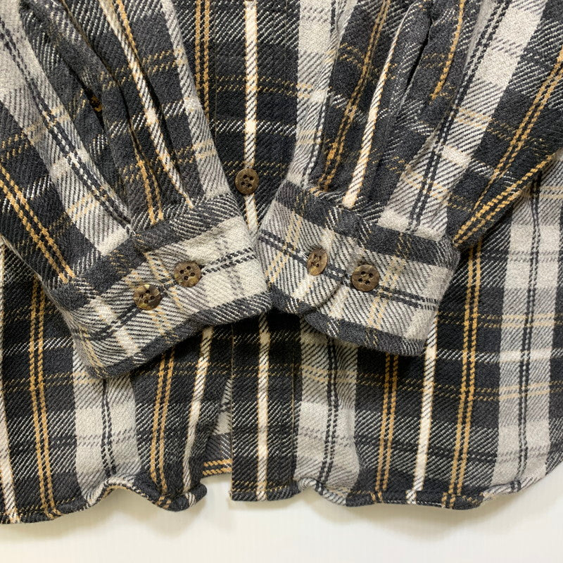 【中古品】【メンズ】 ST.JOHN'S セント・ジョンズ FLANNEL CHECK SHIRT フランネル チェック シャツ トップス 長袖 146-260818-ya-05-izu サイズ：XL カラー：グレー 万代Net店