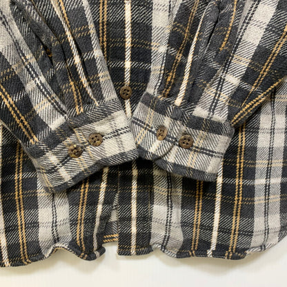 【中古品】【メンズ】 ST.JOHN'S セント・ジョンズ FLANNEL CHECK SHIRT フランネル チェック シャツ トップス 長袖 146-260818-ya-05-izu サイズ：XL カラー：グレー 万代Net店