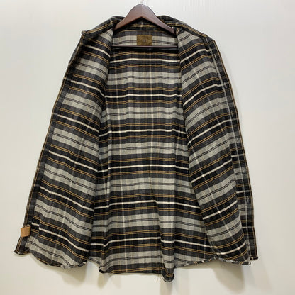 【中古品】【メンズ】 ST.JOHN'S セント・ジョンズ FLANNEL CHECK SHIRT フランネル チェック シャツ トップス 長袖 146-260818-ya-05-izu サイズ：XL カラー：グレー 万代Net店